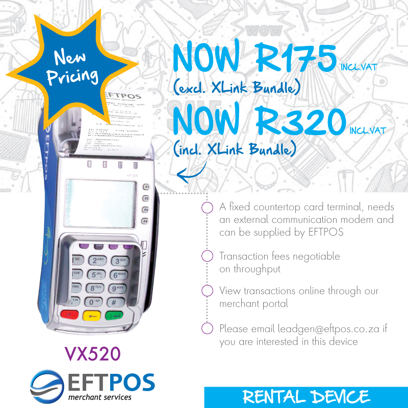 card_connected's tweet photo. ⭐️NEW Fixed Countertop PRICING: R320 with comms⭐️ 

A fixed countertop card machine offer:  
- 24 month contract (then month to month) 
- Minimum transaction fees of R569 p/m 
- Installation fee of R459  
- Tap &amp; Go enabled 

To apply: https://t.co/Z8rR5KKIpc

#EFTPOS https://t.co/2auglSuMbh