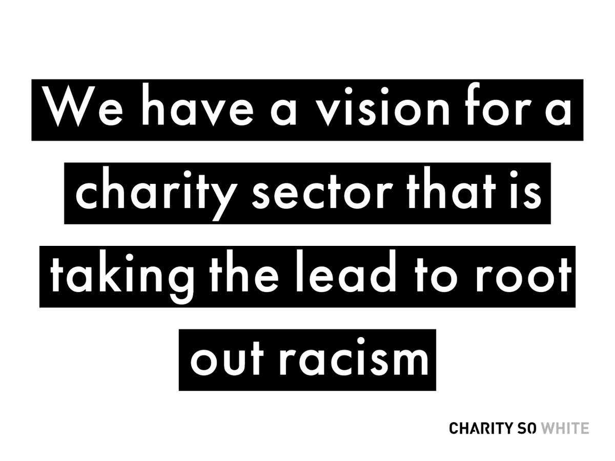  #CharitySoWhite are all volunteers and have published this paper for free to make it accessible to all. It has taken time and effort to bring this together. Make a donation to recognise the value of our work and to be an ally. http://charitysowhite.org/donate 