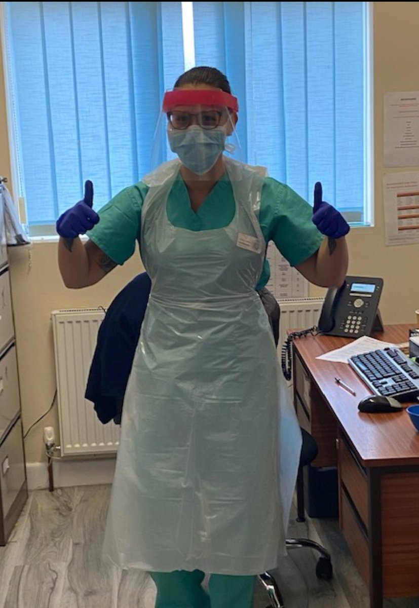 MrCottonDT's tweet photo. Made last thursday @LadybridgeHigh and now in use by local Doctors and Nurses. #staysafe #NHSheroes https://t.co/syBZyhdcxR