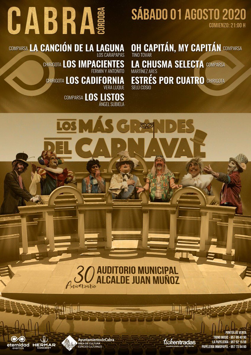 LaChiriDeFyA's tweet photo. ENTRADAS A LA VENTA PARA CABRA (CÓRDOBA) 😄👏🏼🎭 https://t.co/APU4eNGWvA https://t.co/dqqBP3T5m4