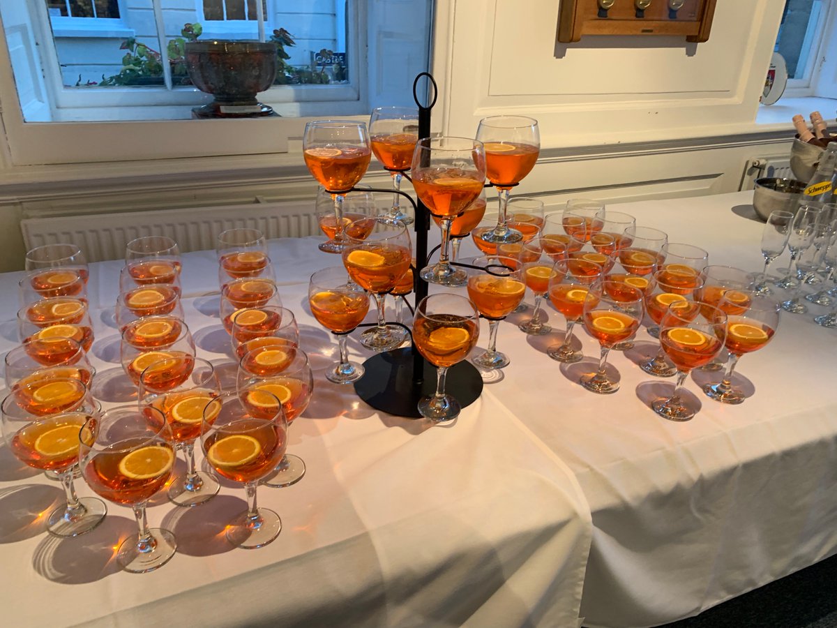 We hope that when summer comes, we'll all be raising a glass of spritz. @WarksEvents can create delicious drinks for you and all your guests. #Warwick #Venue #Party #Weddings #CorporateEvents
