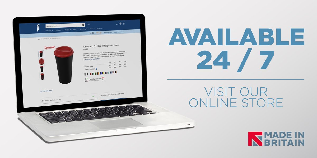 Did you know that the PF Store is available 24 hours a day, 7 days a week for all your promotional merchandise needs? Our friendly sales team are also on hand during core hours to answer any questions too! New. You can now order samples online, visit: pfconcept.com