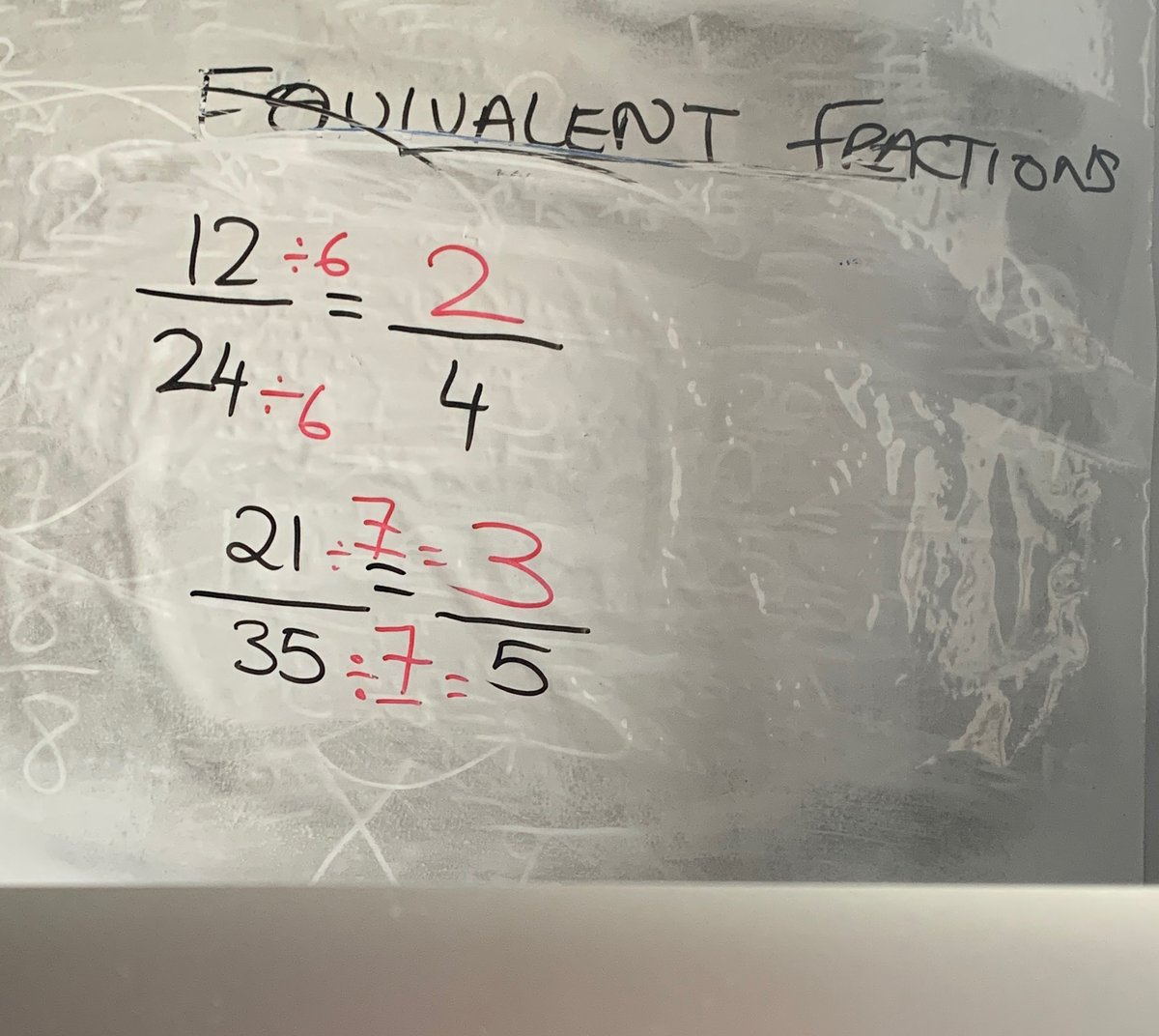 ArithmeticInt1's tweet photo. Learners beating the Monday blues with equivalent fractions #covid19 #stayhome #maths #self #development #learning #ks2maths #education #today #london #monday #motivation https://t.co/S7VnAKOBgY
