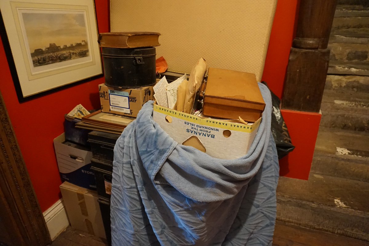 ChuArchives's tweet image. #Archive30 #acollection Back when we were allowed to go places and do things, a small team from @ChuArchives conducted a survey of some archive material in situ - the team briefly listed and assessed what was there, with a view to possibly bringing the material to @ChuArchives