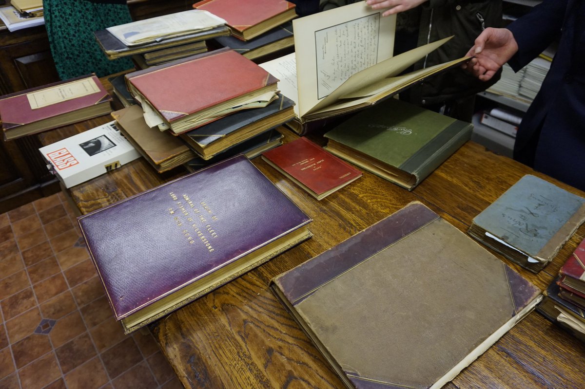 ChuArchives's tweet image. #Archive30 #acollection Back when we were allowed to go places and do things, a small team from @ChuArchives conducted a survey of some archive material in situ - the team briefly listed and assessed what was there, with a view to possibly bringing the material to @ChuArchives