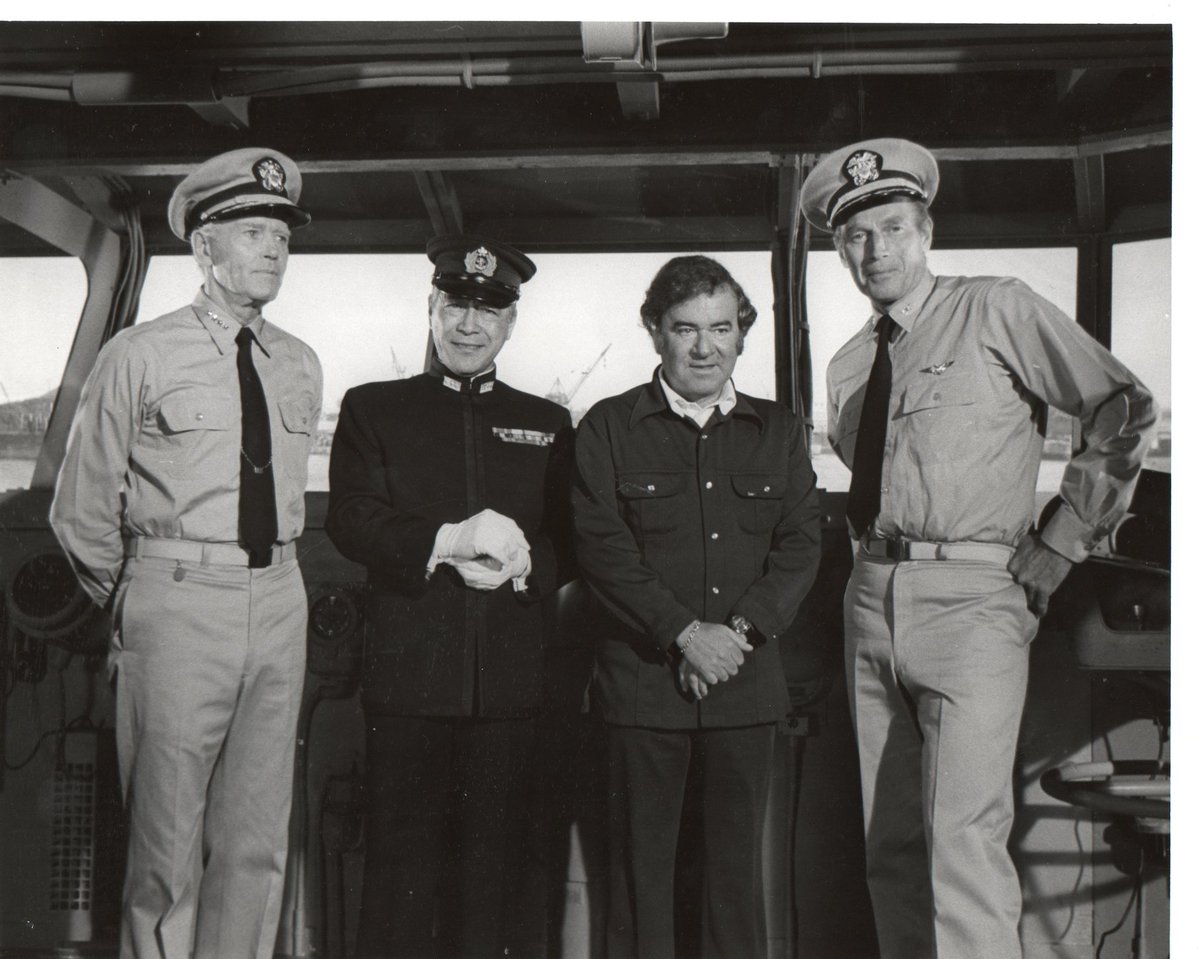 MIDWAY (1976)
Directed by Jack Smight. Co-starring Charlton Hesston, Henry Fonda, and James Coburn. Music by John Williams. Mifune prepared the Japanese naval uniforms and props.

#toshiromifune
#mifune100
#midway