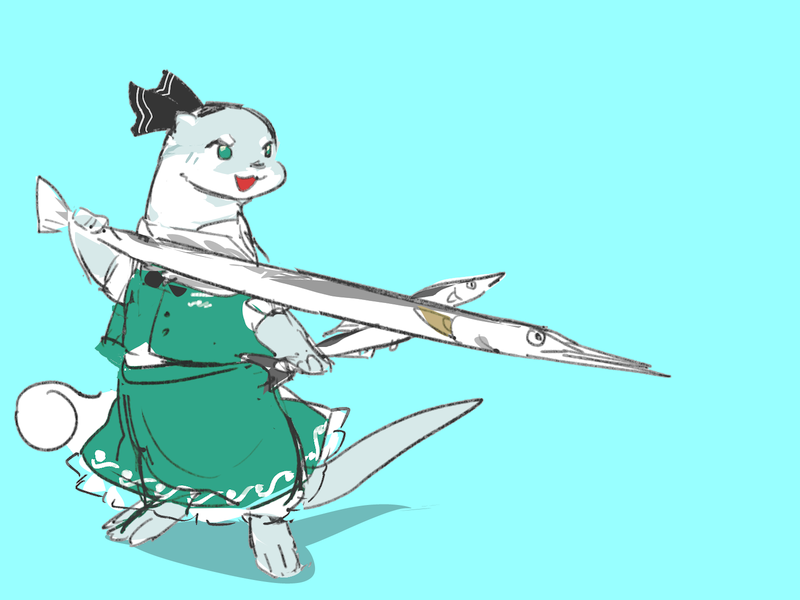 魂魄妖夢 「#4月6日は妖夢の日 鬼形獣妖夢 」|茶丸九のイラスト