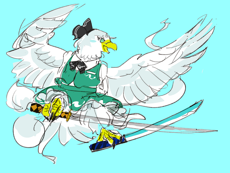 魂魄妖夢 「#4月6日は妖夢の日 鬼形獣妖夢 」|茶丸九のイラスト