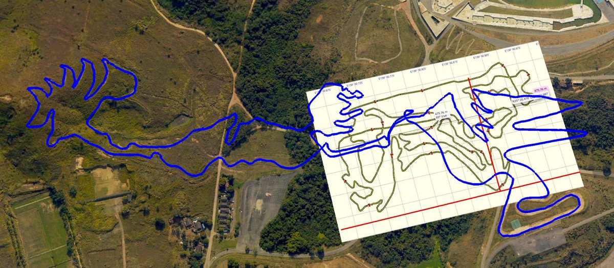 paul_davis67's tweet photo. Thanks to @nickmtbtrails for this very interesting Olympic mtb course map overlays. The Rio 2016 course is the blue outline, and Tokyo 2020 course is on the white background. Just shows what can be achieved on a smaller footprint #mtbcourse https://t.co/1JZ64CJyCn