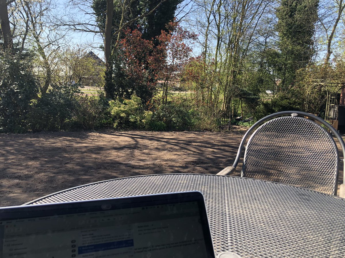 Heerlijke werkplek vandaag☀️☀️☀️