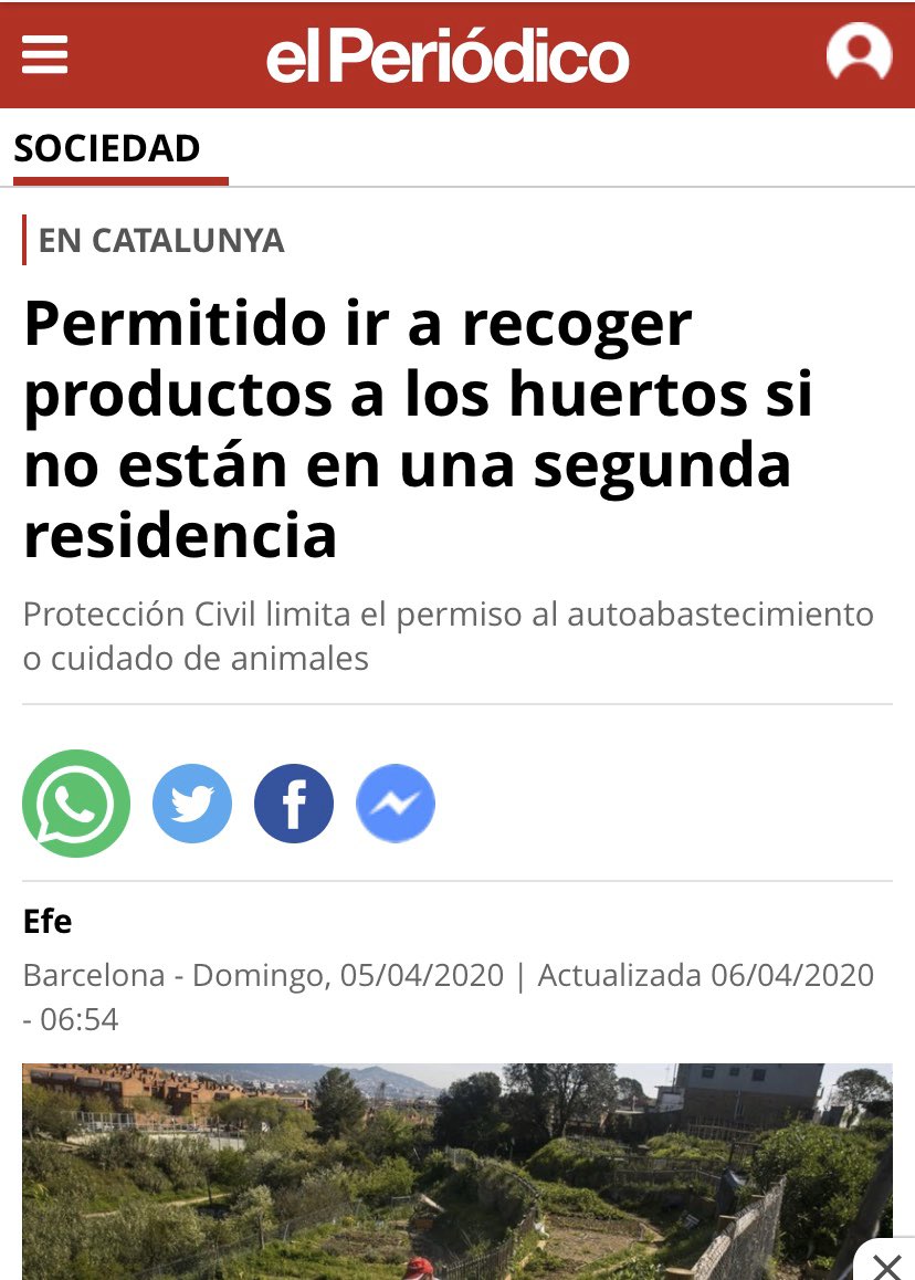 PuroHuerto's tweet photo. @proteccioncivil Necesitamos que nos aclaren si en Andalucía, al igual que en Cataluña desde ayer los ciudadanos pueden ir al huerto urbano a autoabastecerse de productos del huerto aunque no sean profesionales de la agricultura. ¿Quien nos informa? https://t.co/lFxrgtuehC