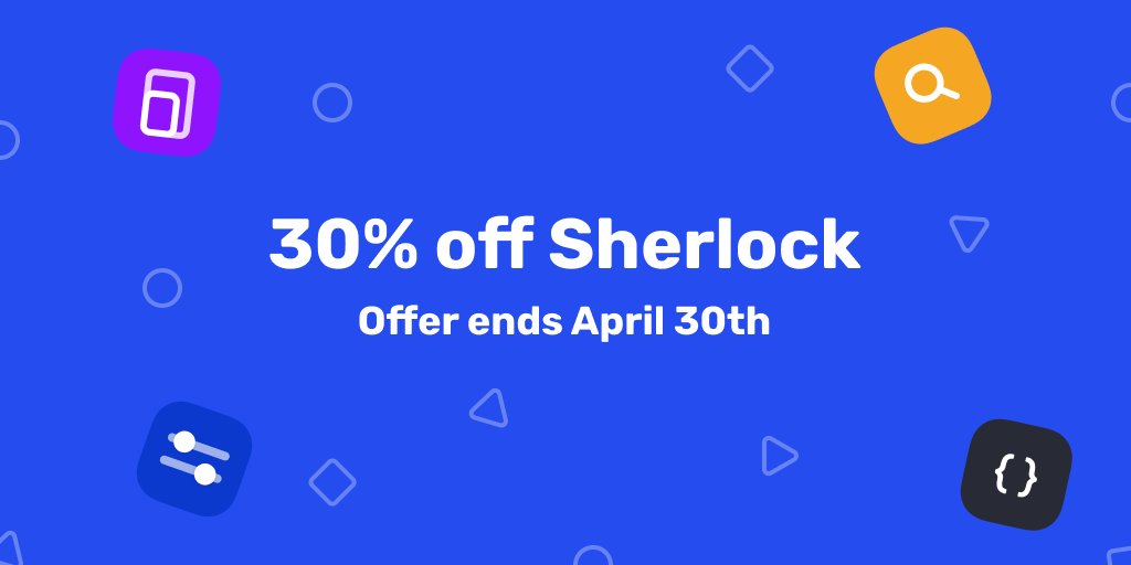 Get 30% off Sherlock - offer ends April 30th! sherlock.inspiredcode.io/buy