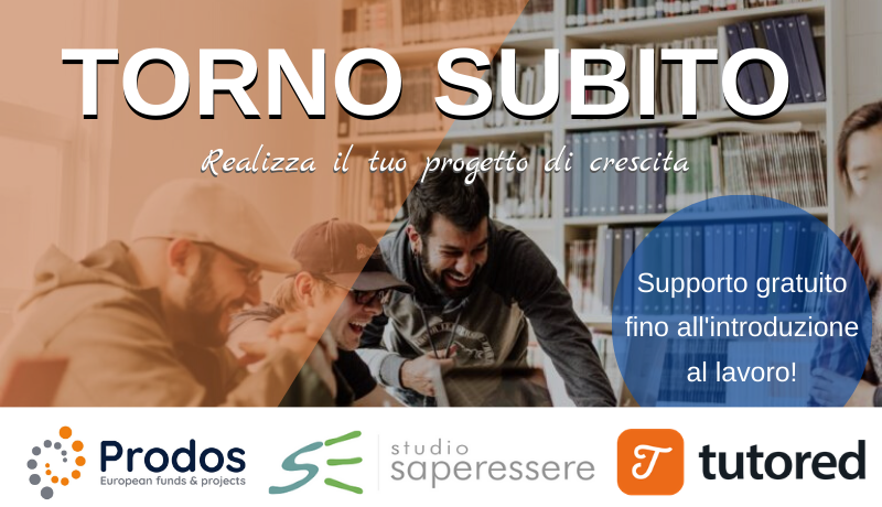 🎯 Partecipa "Torno Subito": sviluppa percorsi di formazione e di esperienze lavorative!

✅ Corsi di alta specializzazione;
✅ Copertura totale dei costi di trasporto, vitto e alloggio;
✅ Stage retribuito presso un ente/azienda aderente al progetto. 

news.prodosacademy.com/torno-subito-l…