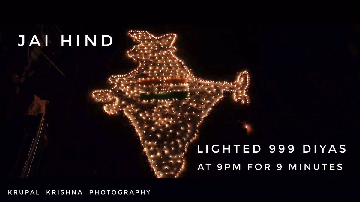 KrupalKrishna1's tweet photo. LIGHTED 999 DIYAS AT 9PM FOR 9MINUTES #lockdowneffect #lockdown #BeSafeGoDigital #Covid_19 #jaihind #ModiUnityCall #StayHomeIndia #warangal #PMModi #IndiaFightsCorona #TelanganaFightsCorona @narendramodi @PMOIndia @NGTIndia @TV9Telugu @KTRTRS @IndiaToday @MoHFW_INDIA https://t.co/ziLLNP2aSG