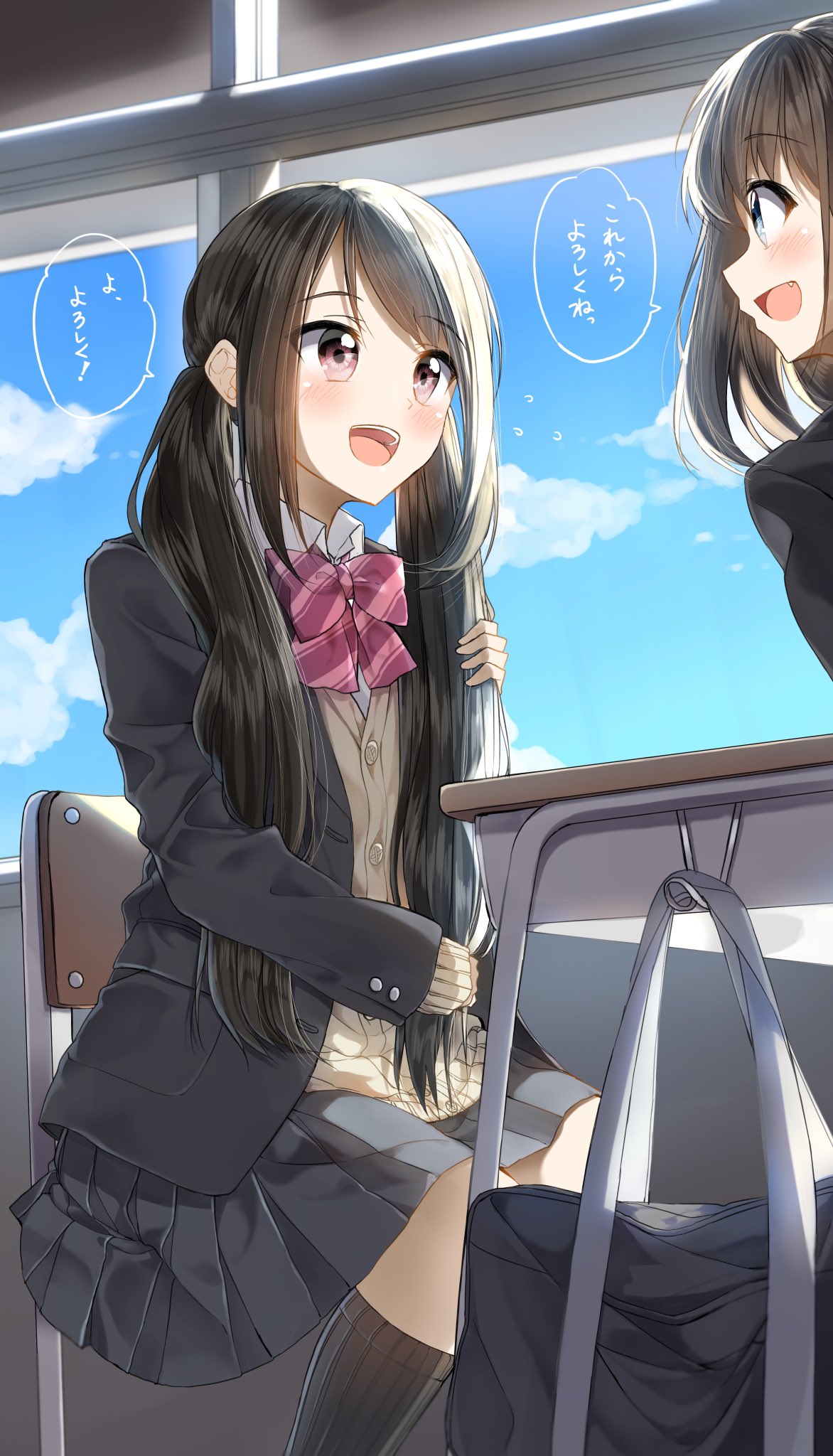ぺんたごん 緊張すると髪を触る癖があります Jk私日記 T Co Eyqlsfej9k Twitter