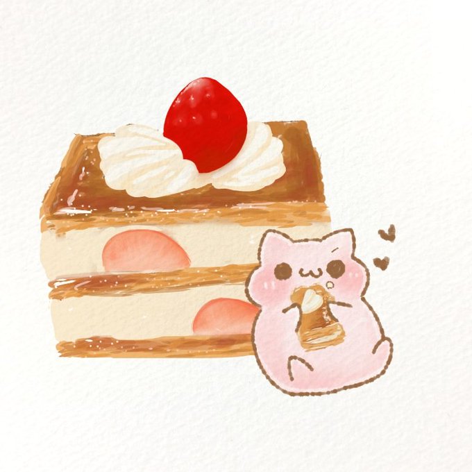 「no humans strawberry shortcake」 illustration images(Oldest)