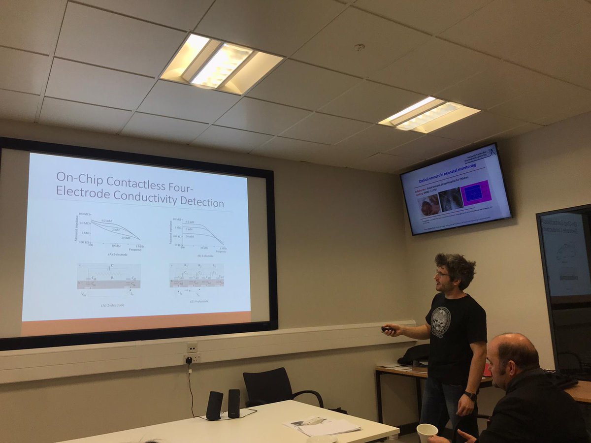 Thanks Martin Hantschke for delivering your talk on the "Conductivity Measurements in Microchip Electrophoresis" in the Research Centre Journal Club, 27/02/2020 <a href="/RCBE_City/">Research Centre in Biomedical Engineering, City.</a>