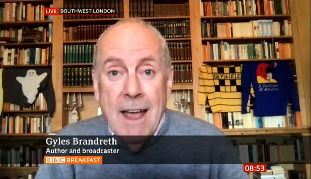 If you missed BBC Breakfast yesterday morning, our Chancellor, <a href="/GylesB1/">Gyles Brandreth</a> shares the story behind why he is reciting daily poems in his jolly jumpers on social media. At 2:40 Gyles shares a poem by Emily Dickinson for our @FhscChester student nurses. bit.ly/2UIQN2K