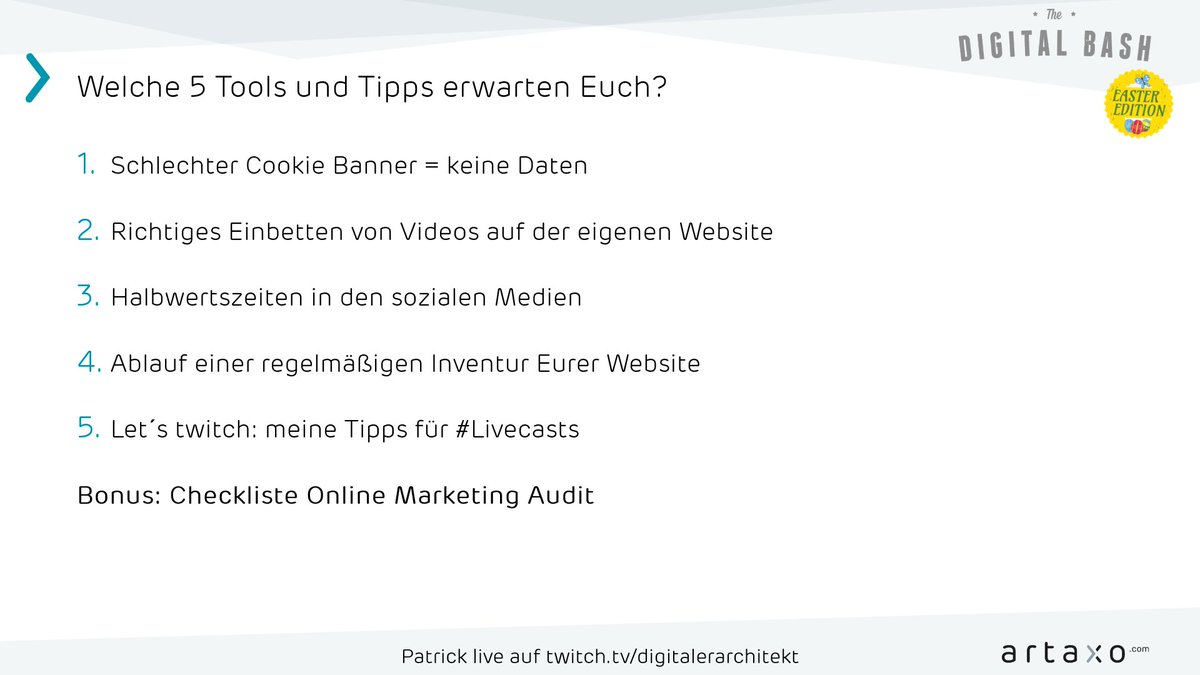 pktweets's tweet photo. Wir sehen uns morgen Vormittag beim The Digital Bash #EasterEdition =) https://t.co/LdT4lLtXJF🐰 https://t.co/7k4EnPNMEE