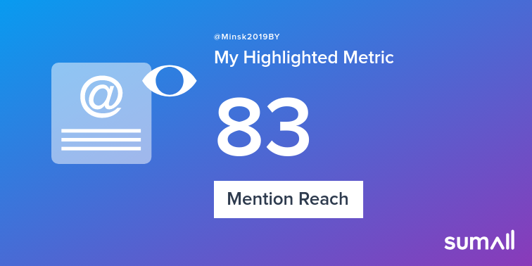 My week on Twitter 🎉: 2 Mentions, 83 Mention Reach. See yours with sumall.com/performancetwe…