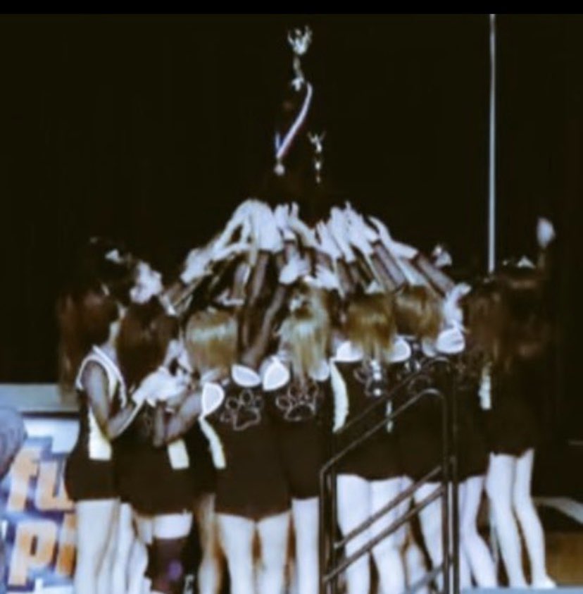 JolietWestAD's tweet photo. Toughness Monday! Flashback to the  2016 state champion cheerleading team! #TigerPride https://t.co/CR9OFiIaN2