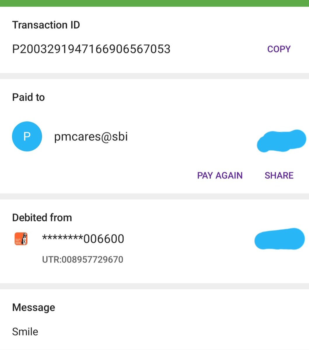SurajABankar's tweet photo. A Small contribution to CM Relief fund &amp; PM cares fund. Request to you all contribute, however small, and help #india fight #Corona.Thank you.
#FightAgainstCOVID19 @CMOMaharashtra @uddhavthackeray @OfficeofUT @PMOIndia @narendramodi 
#StayHomeStaySafe https://t.co/FpRkMpPvGY