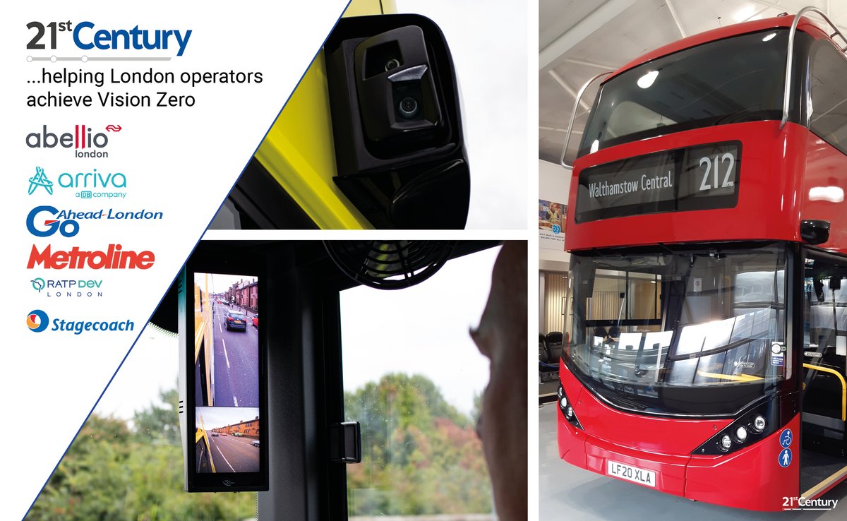 JourneoPLC's tweet image. With over 250 buses operating in the capital across 6 different operators, Smart-Vision CMS from 21st Century meets TfL’s Vision Zero and complies with the Bus Safety Standard roadmap.
#visionzero #tfl