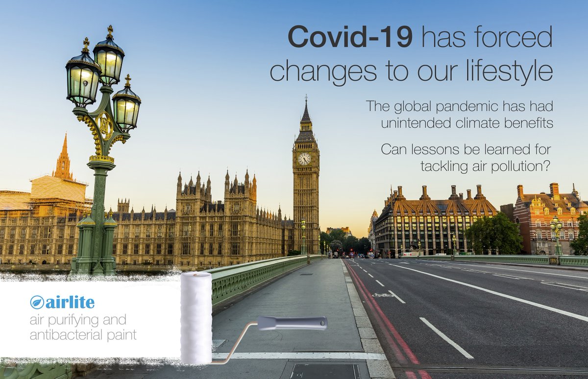 AirliteUK's tweet photo. Enforced #lockdown has lead to cleaner air in our cities. Can this teach us lessons for improving our future #airquality? 
#stayhome #withme #flattenthecurve #HighRiskCovid19 #worldhealthday #cleantechnology #healthybuildings #tellthefuture #bethechange #wesharethesameair @WHO https://t.co/SuZmYQmBXq
