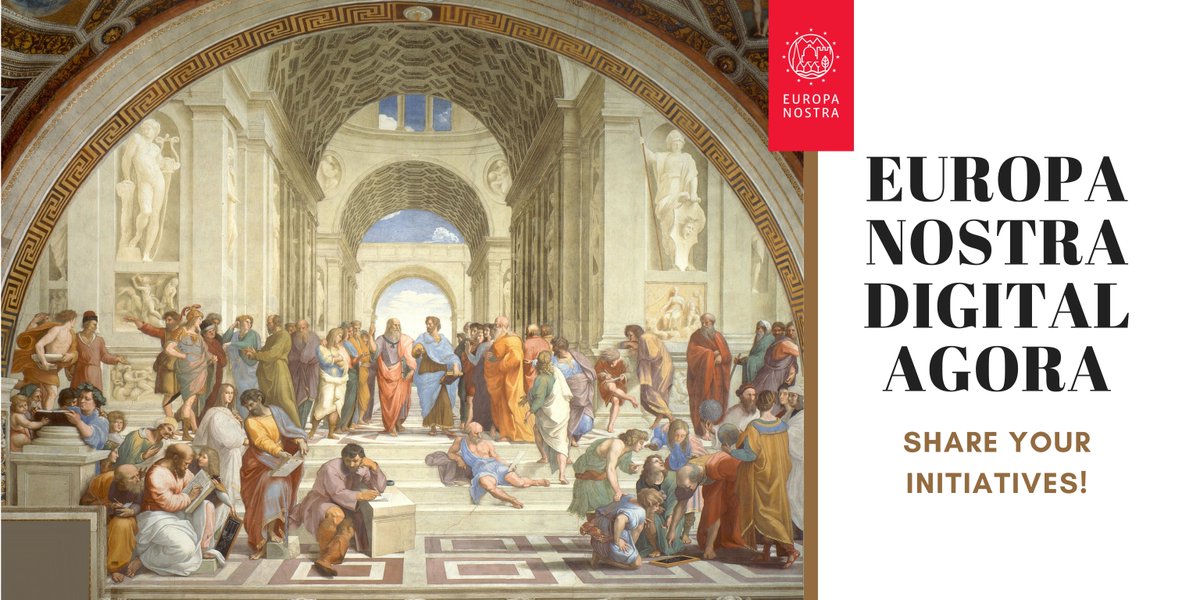 europanostra's tweet photo. 📢We've just launched the #EuropaNostraAgora! In these trying times, this virtual platform aims at:
✔️Promoting culture &amp; heritage #digital best practices to a wider audience
✔️Encouraging culture &amp; heritage operators to connect &amp; learn from each other
#CreativeEuropeAtHome
(1/2) https://t.co/ciiaPLfKIf