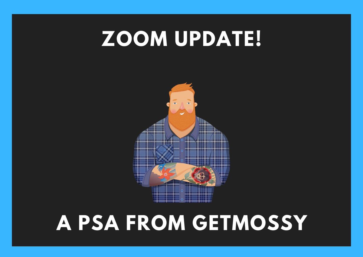 Mos_sy's tweet photo. #ZoomSecurityUpdate
#Zoom had an update over the weekend and ALL calls now are password protected and waiting rooms have been enabled.
This is stop Zoombombing! And you can’t turn this off.
Make sure you give your clients/family the password before joining calls. https://t.co/i5bm4q0ruB