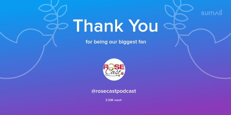 Jessica_m_Fitz's tweet photo. Our biggest fans this week: rosecastpodcast. Thank you! via https://t.co/FeyE1ItxUZ https://t.co/sT5QQQxxiN