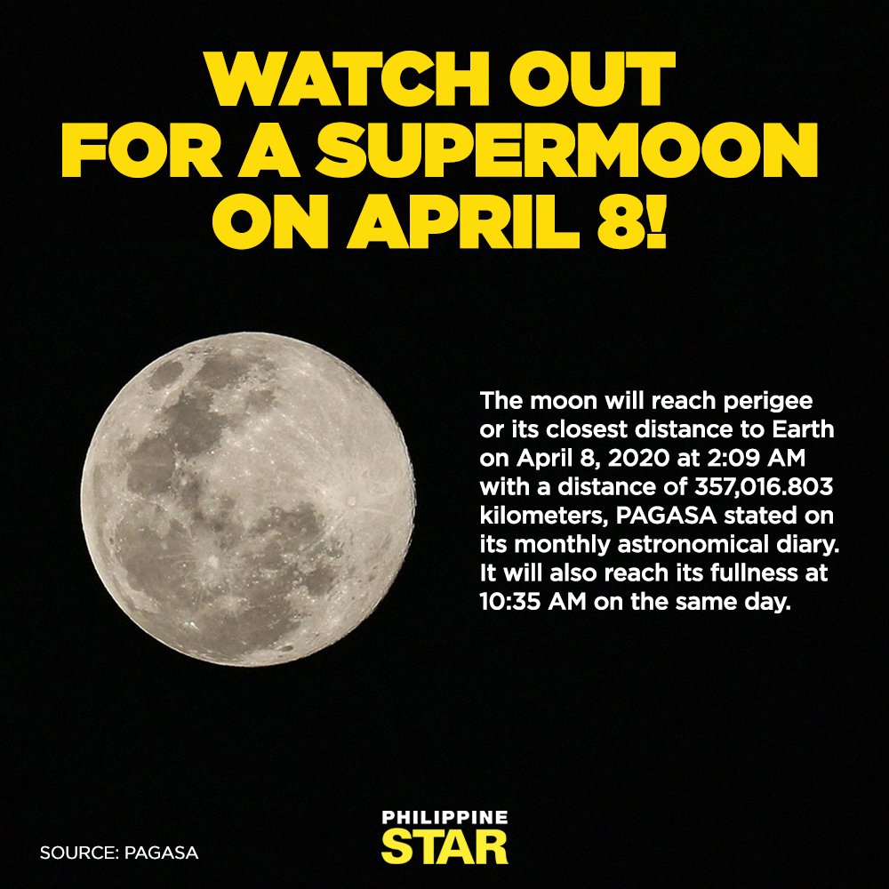 The Philippine Star On Twitter Mark Your Calendars Astronomy Enthusiasts In The Country Can Watch Out For A Supermoon A Full Moon That Is Closer To Earth Than Normal The State Weather