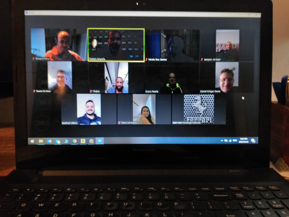RBrazelle's tweet photo. Z7 Overseers Online Meeting!
"For even though I am absent in body, nevertheless I am with you in spirit, rejoicing to see your good discipline and the stability of your faith in Christ." Col 2:5

Ps @AtBoshoff @CRCMain

#Heaven2020 #CRC #leadership #MondayMotivation
#WorkFromHome https://t.co/z7QNCAC9pD