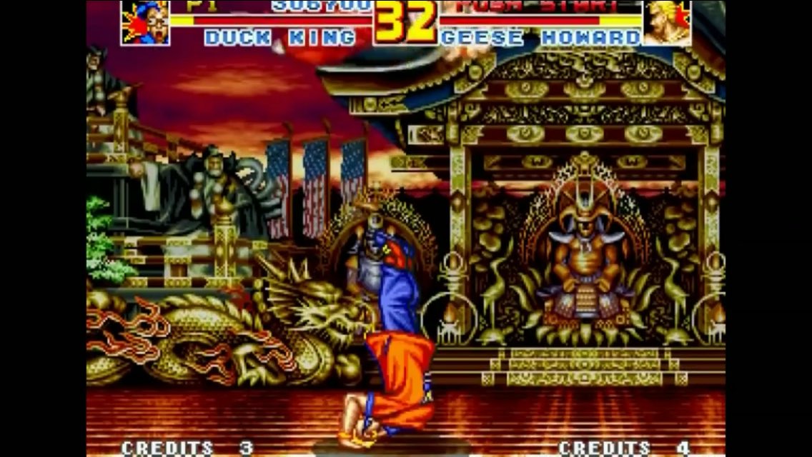 Pgw はやお 正解は 餓狼伝説スペシャル ダックキングのブレイクスパイラルの打ち上げ部分 でした 似たモーションが多そうな雰囲気ですがこの技好きなのでこれで 初見時はかっこよすぎて震えましたね