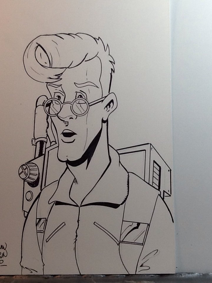 LaciLaceWings's tweet photo. #TheRealGhostbusters #ghosterbusters #slimer #petervenkman #egon #winston #comic #art #sketch #SaturdayMorning @ebay @Ghostbusters @GhostbustersNet @GBW_AR https://t.co/gDoroaNHWq https://t.co/aObTu8dPUG