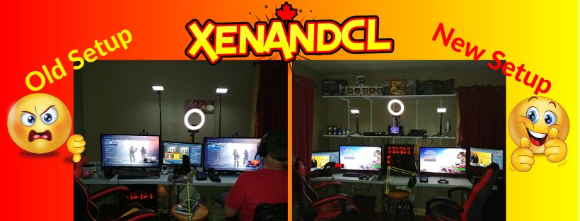 Xenmic's tweet photo. After streaming yesterday @CuteLibrarianX1 and I did a thing. @XenAndCL now has an organised setup. Just need to tie up some wires. More to come 😉 https://t.co/5rYHY1FzGU