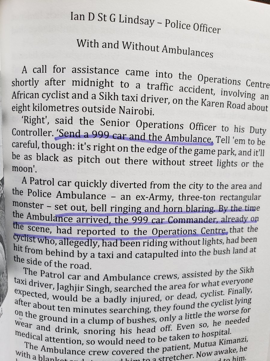 Kenya was the dream country for Europeans across the world.  #KenyaPoliceForce had a working emergency number, ambulances, a forensics team and the fire station was fully operational. Everything worked in the colony to serve the white elite. Black constables served as "servants."