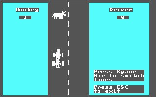 9. DonkeySe dice que fue el primer juego de Microsoft.Escrito en Basic, en 1981, por Bill Gates y Neil Konzen, venía con las primeras versiones de MS-DOS.No podía ser más simple, y al final acababa aburriendo, pero tenía que incluirlo al haberme acordado de él xD