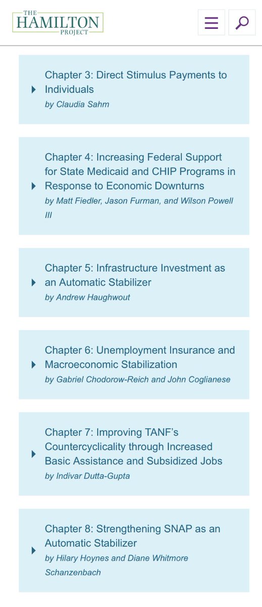 only one those is in *Recession Ready* from  @hamiltonproj  @equitablegrowth infrastructure could be useful now if in public health, information technology for state unemployment insurance systems, machine to print electronic benefit card from  @USTreasury, universal free broadband