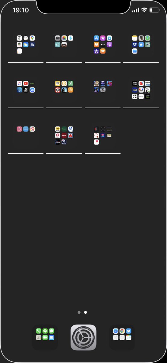 けんぴ Ar Twitter Iphone11 Ios13 3 1 脱獄無し 壁紙は Heyeased さんから拝借 ドックとフォルダ見えなくなるのは優秀 ホーム画面を晒す見た人もやる Iphone11