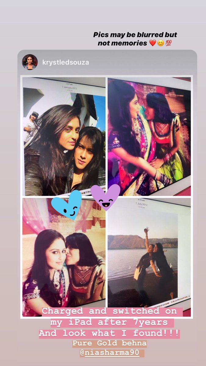 I_stan_queeNIA's tweet photo. What a day 🥺🥺
1. Re-run of #ehmmbh on #StarPlusHD &amp; #StarUtsav 💃💃
2. #Throwback to the most Memorable Memories of #KryNia #JeeMan

#NiaSharma #KrystleDSouza 
@Theniasharma @krystledsouza https://t.co/hdiktztiFL
