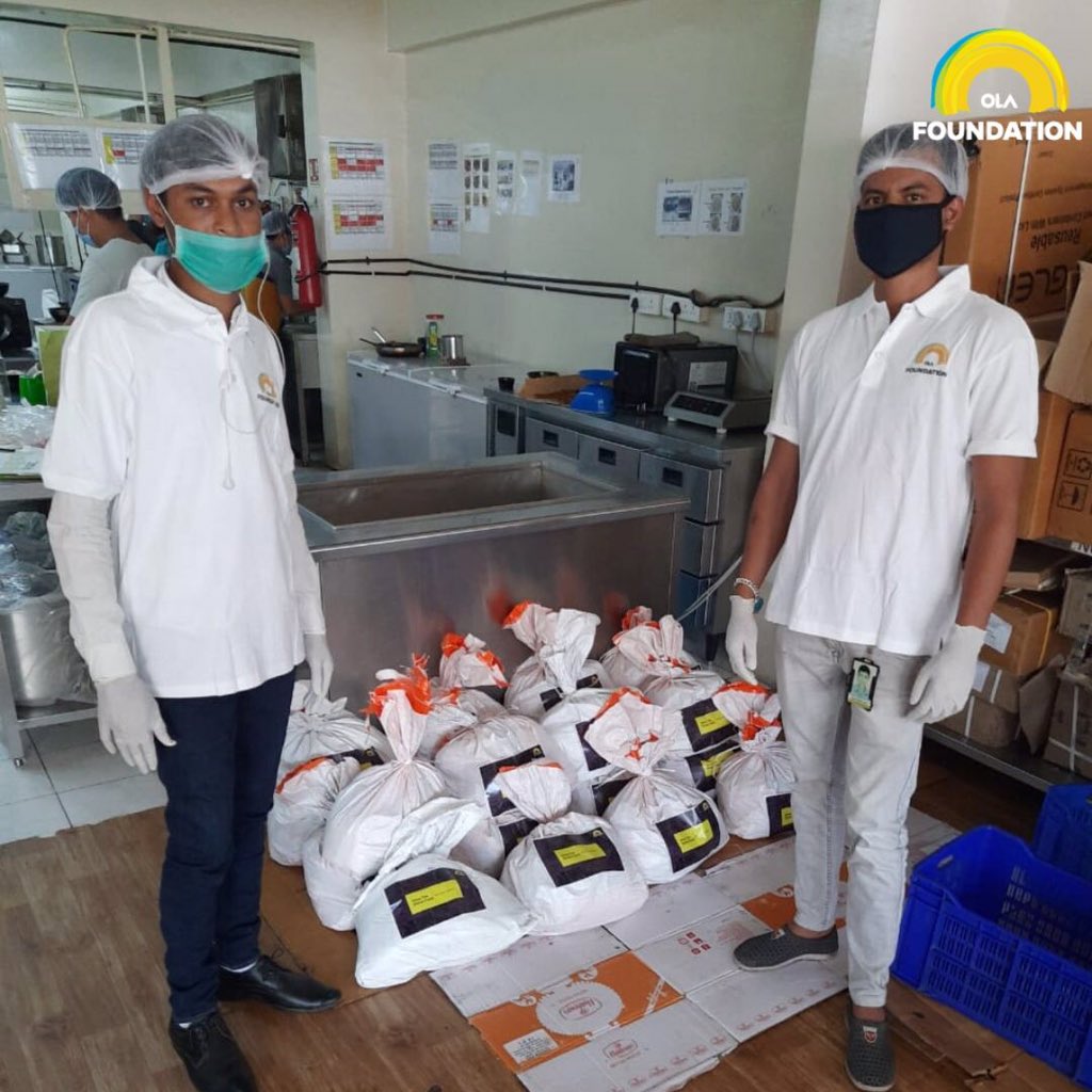Olacabs's tweet photo. A huge thank you to the teams working round the clock to make sure essential supplies reach drivers and their families who have been impacted by the lockdown. Proud to help move those, who move us.  #StrongerTogether
To contribute: https://t.co/1LYCjBcUJf https://t.co/91rMIleQ5j