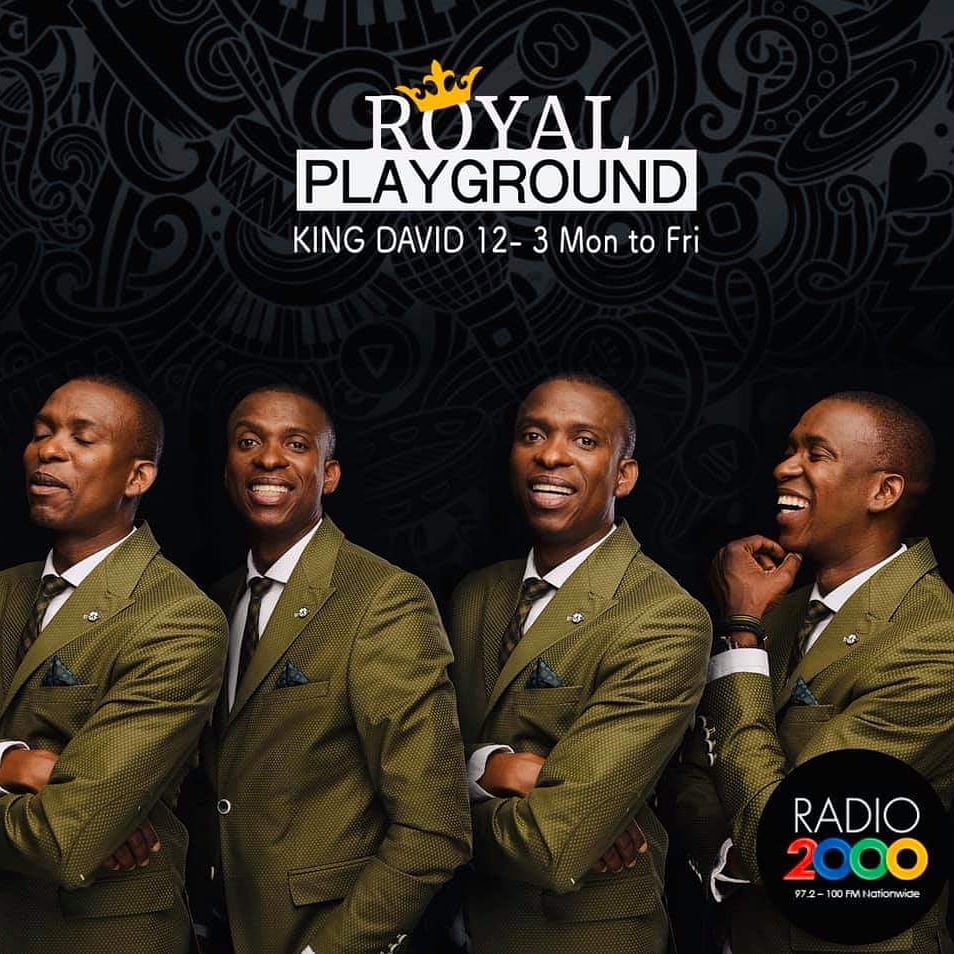 Radio2000_ZA's tweet photo. Welcome to the Brand new show #TheRoyalPlayground with @DavidMashabela
Let’s play together until 15h00
#Monday2Friday #Twelve2Three...
@Lesedycee on Production https://t.co/KQW7vzBKlp