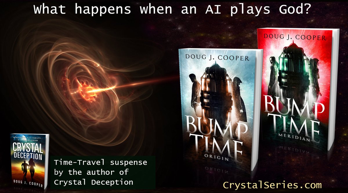 ★★★★★ “Fast flowing and engaging”
BUMP TIME ORIGIN
Time-travel Suspense by the author of Crystal Deception
Amazon: amazon.com/gp/product/B07…
Author Page: crystalseries.com
#timetravel #scifi #kindleunlimited #scifi