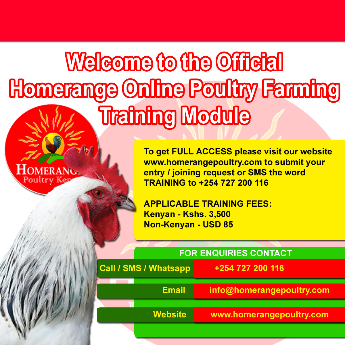 homerangekuku's tweet photo. The online training module available via our Facebook https://t.co/cI4Ef6x9uD will be available 24/7/365.

Please SMS the word TRAINING to +254 727 200 116 to register and gain full access!

@SCALE_2 @Mkulima_Bora @mkulimayoung @Agri_FinanceKe @SNVworld @SWabocha @Imaana @BoPInc https://t.co/fPuLT3junW