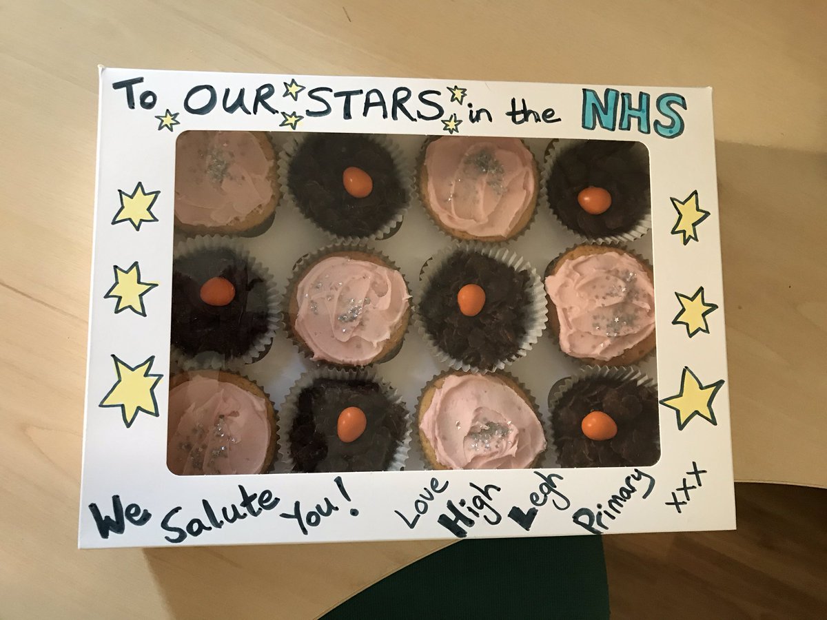 Mikeshackcloth's tweet photo. More cakes from @emmagreenwoo and @HighLeghPrimary for the dedicated theatre staff @LHCHFT. Thanks for your support https://t.co/JleCXcXzry