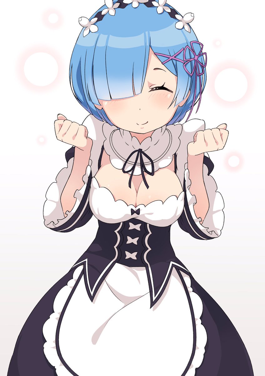 リゼロ「元気もらえるレムちゃん!#レム #rem #リゼロ #rezero 」|Miu@イラストレーターのイラスト