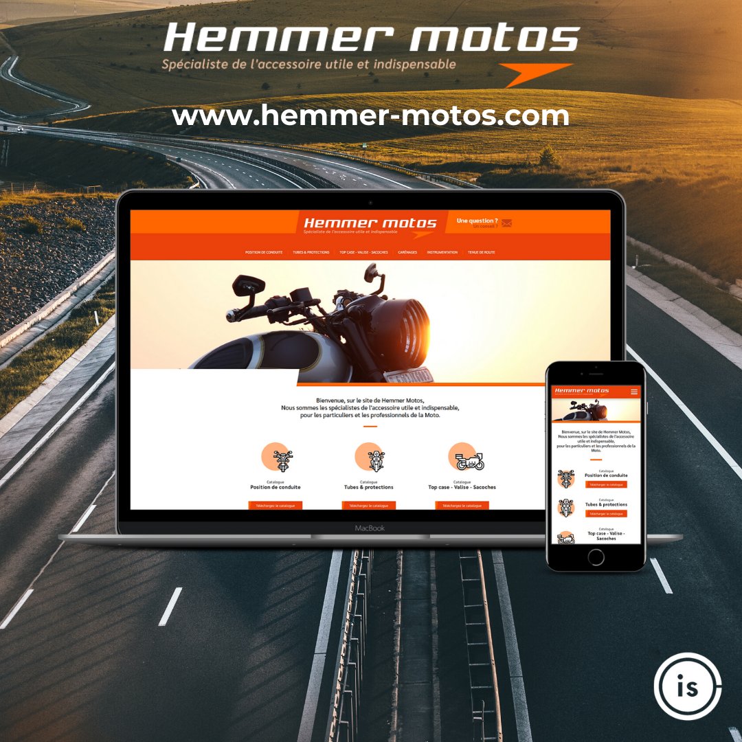 isWebdesign_com's tweet image. [Nos références 🖥️]

Vous êtes passés à côté ? 
IS Webdesign et #Neftis ont réalisé le site vitrine d'Hemmer motos, spécialiste de l'accessoire pour deux roues motorisés. 🏍️

Consultez-le sur : hemmer-motos.com

#webagency #webdesign #digitalmarketing #moto #motorcycle