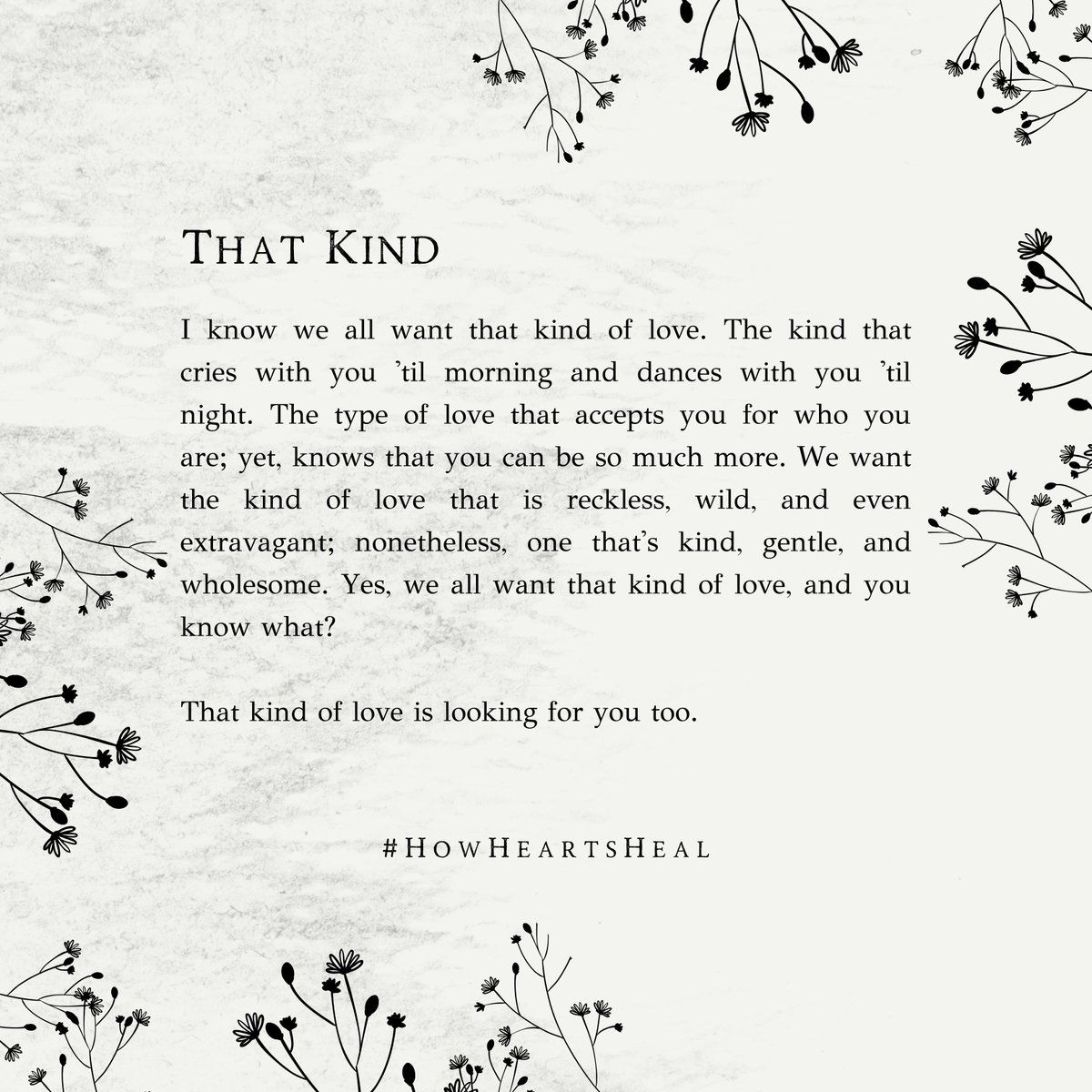 LeneJenkins's tweet photo. This account is relatively new, so please feel free to share your own stories with the hashtag #HowHeartsHeal and don't forget to tag me. Stay tuned for more works from my upcoming book. Until then, keep hoping and healing. 💕 https://t.co/LPj3Xbs1kk