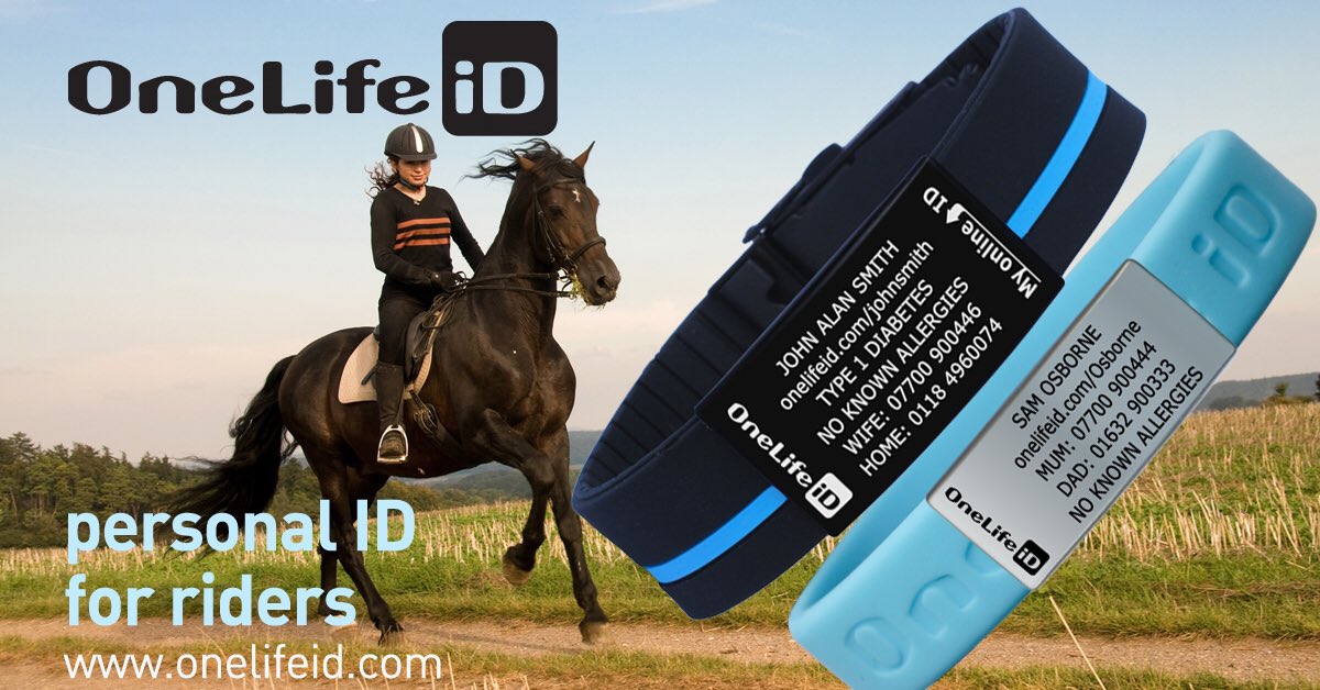 OneLifeID's tweet photo. Our equestrian ID tags are great for attaching to rider and horse - great for when horse and rider want to unexpected take different paths! Personalised with emergency contacts

https://t.co/qx9AFmrKG9
#ridesafe #equestrian #equestrianid #horse #stables #ridingstables #ponyclub https://t.co/21afCwUG1t